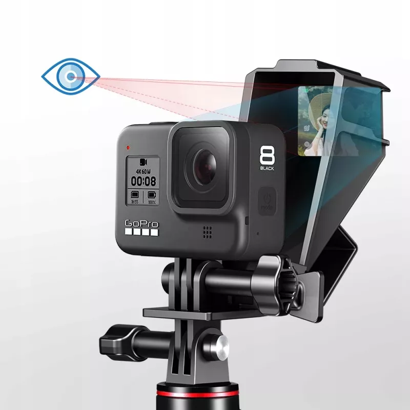 Ulanzi GP-5 Vlogging Flip Mirror su Hot Shoe adapteriu
