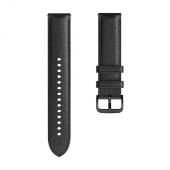 Amazfit Classic Leather Watch Strap, 20 mm Width, 164-228 mm Length - Black