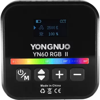 LED Video Light Yongnuo YN60 RGB II - WB (2500K - 9900K), Juoda