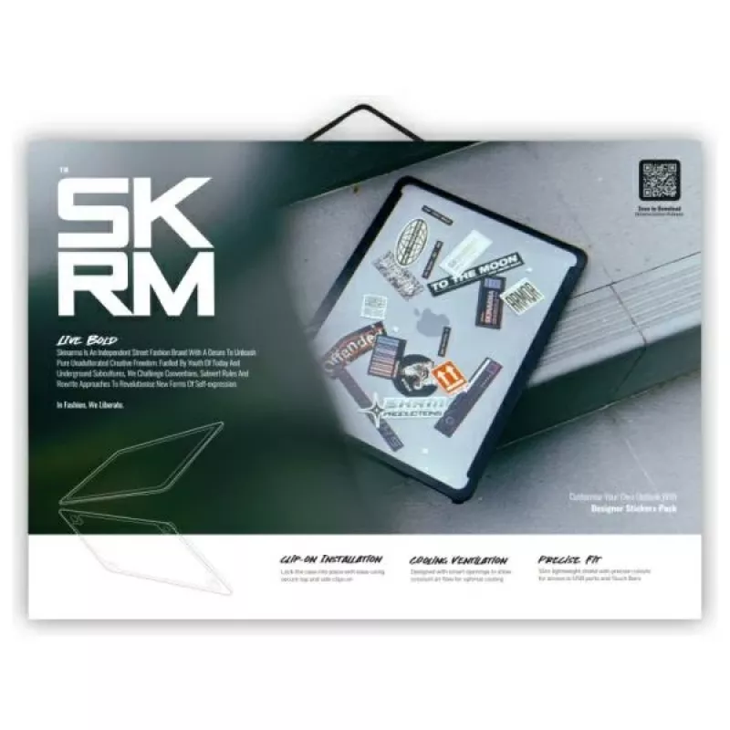 Skinarma Henko Hard Case for MacBook Air 13-inch (2018-2020) - Frost Clear