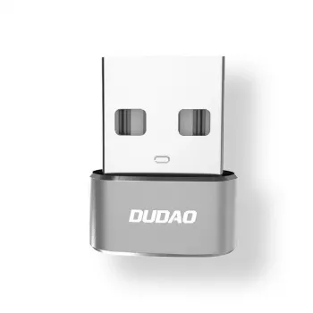 Dudao L16AC USB-A į USB-C adapteris – kosminė pilka
