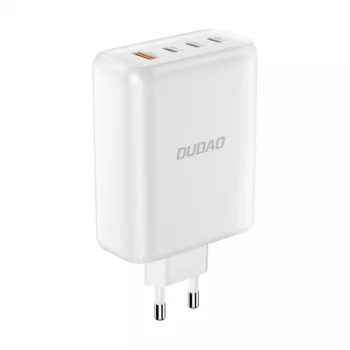 Dudao A140 140W GaN USB-C Įkroviklis 3xUSB-C 1xUSB-A Juodas