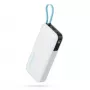 CUKTECH CUKP200NGLLG 55W 20000mAh Power Bank su įmontuotu USB-C laidu - Baltas