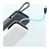 CUKTECH CUKP200NGLLG 55W 20000mAh Power Bank su įmontuotu USB-C laidu - Baltas