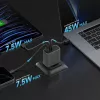 CUKTECH CUKAD653EUGR 65W GaN 3-Port USB-C & USB-A Wall Charger - Grey