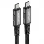 ACEFAST C1-09 USB-C į USB-C USB4 PD3.1 5A 1m Laidas - Pilka/Juoda