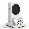 IPEGA Daugiafunkcis Įkrovimo ir Aušinimo RGB Stovas, skirtas Xbox Series S, su 2x 800mAh Baterijų Paketais