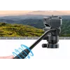 Ulanzi F38 Fluid Video Head 360° Panoramic Oil Damping Tripod Head su Arca-Swiss greito atleidimo sistema, 3 kg apkrova, aliuminio lydinys, juoda