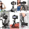 Ulanzi Claw Flexible Tripod Pro su Cold Shoe ir 3x 1/4 inch varžtais kamerai, išmaniajam telefonui, veiksmo kamerai
