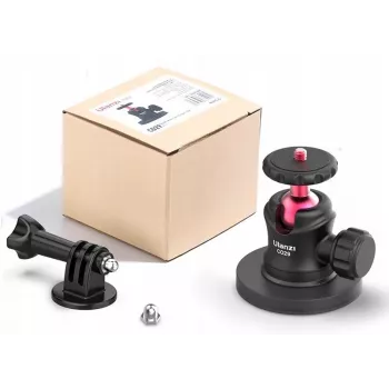 Ulanzi C029 Magnetinis prisisiurbimo laikiklis su 3D rutuline galvute, skirtas GoPro, DJI, Insta360, SJCAM, Xiaomi