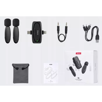 Ulanzi V6 belaidžio garso perdavimo rinkinys - USB-C + Lightning