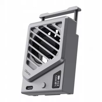 Ulanzi CA25 Camera Cooling Fan for Sony Canon Fujifilm Nikon Panasonic Mirrorless Cameras, sidabrinis