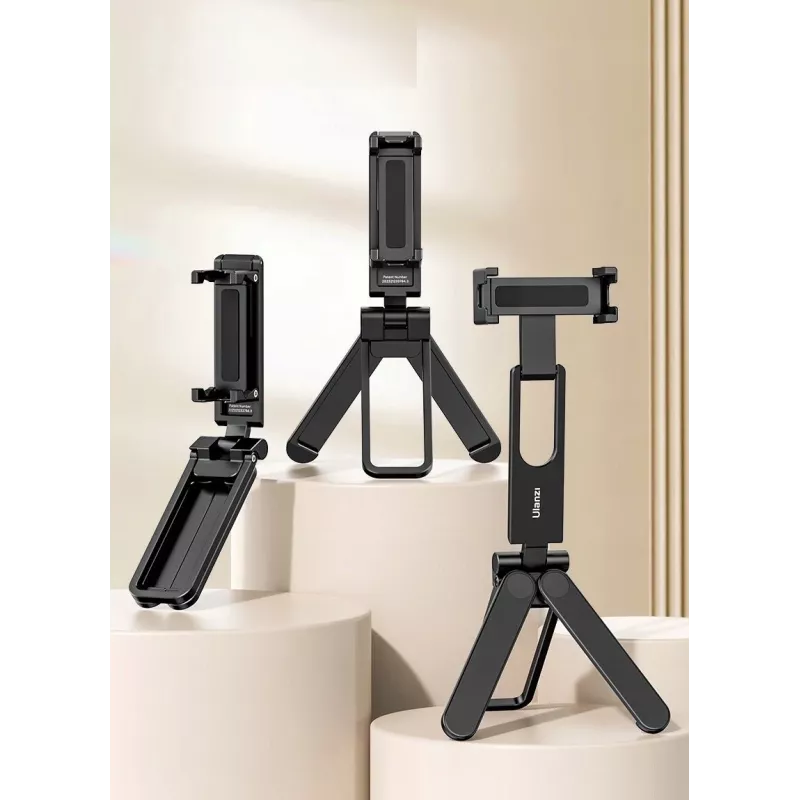 Ulanzi M007 / Ma26 3-in-1 Metal Phone Tripod Grip with 360° Rotation, Cold Shoe Mount, Black