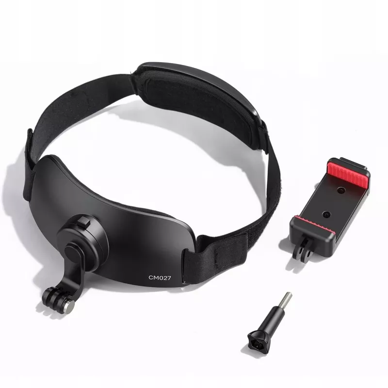Ulanzi CM027 Head Strap Mount, tvirtinimas ant galvos, skirtas GoPro, DJI, SJCAM, Xiaomi, Insta360, išmaniesiems telefonams