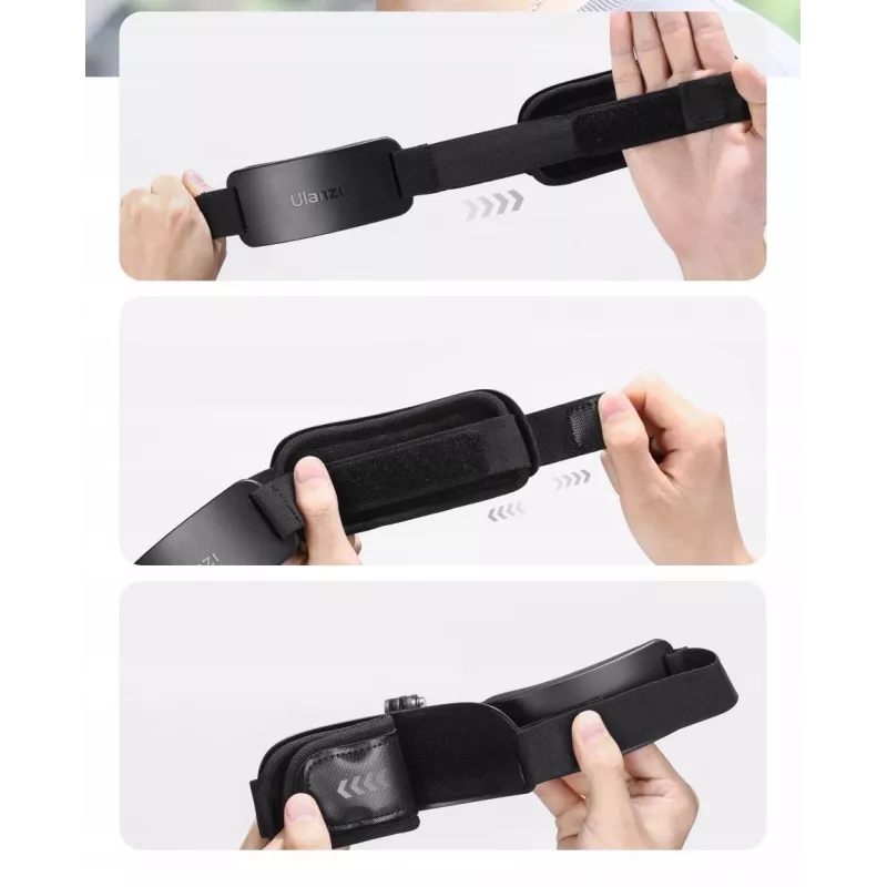 Ulanzi CM027 Head Strap Mount, tvirtinimas ant galvos, skirtas GoPro, DJI, SJCAM, Xiaomi, Insta360, išmaniesiems telefonams