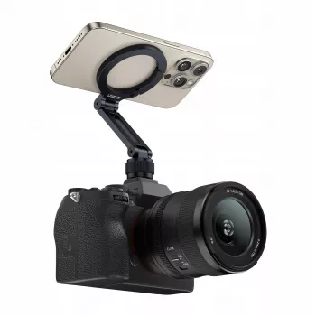ULANZI MA07 Magnetinis telefono laikiklis su Cold Shoe ir 1/4 colio sriegiu, suderinamas su MagSafe, juodas