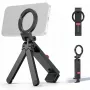 ULANZI MA88 MagSafe Metal Hand Grip, Desktop Stand & Tripod Mount for iPhone 12/13/14/15/16 Series, Aluminum Alloy, 360° Swivel, Cold Shoe & 1/4 inch-20 Thread, Space Gray
