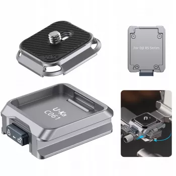 ULANZI C061 Greito atleidimo plokštelės adapteris, skirtas DJI RS 2/3/4 serijos gimbals - suderinamas su Arca-Swiss