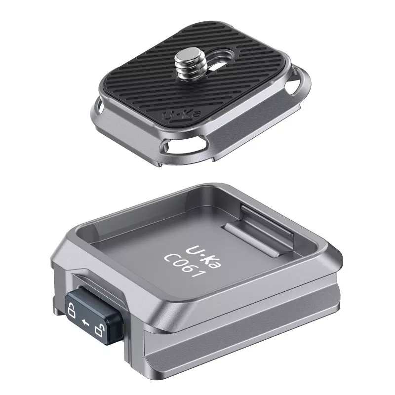 ULANZI C061 Greito atleidimo plokštelės adapteris, skirtas DJI RS 2/3/4 serijos gimbals - suderinamas su Arca-Swiss