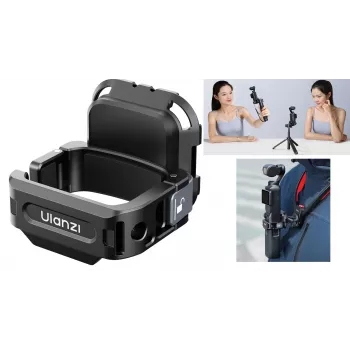 ULANZI PK13 Greito atlaisvinimo laikiklis, skirtas DJI Osmo Pocket 3, GoPro, 1/4 colio sriegis, juodas