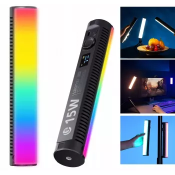 Ulanzi B15RGB 15W LED Tube Light su RGB ir CCT režimais