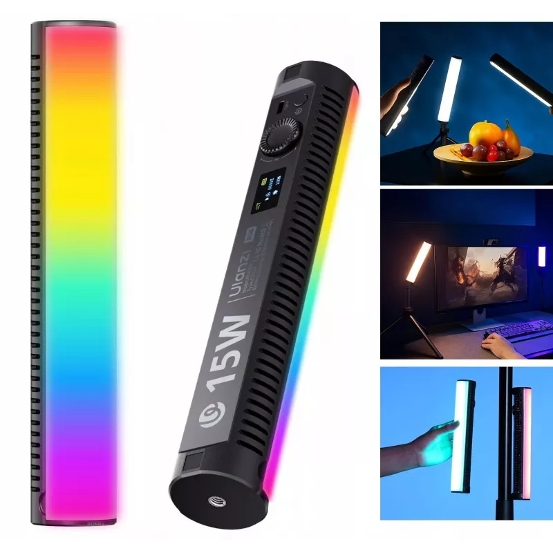 Ulanzi B15RGB 15W LED Tube Light su RGB ir CCT režimais