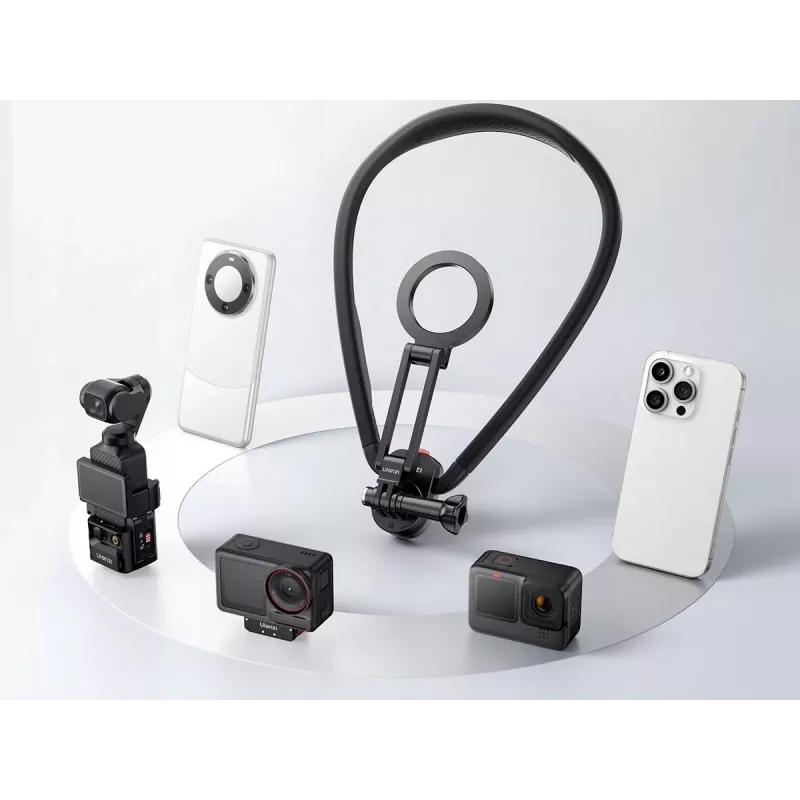ULANZI MG14 Magnetinis kaklo laikiklis POV filmavimui, tinka telefonui, GoPro, DJI, Insta360