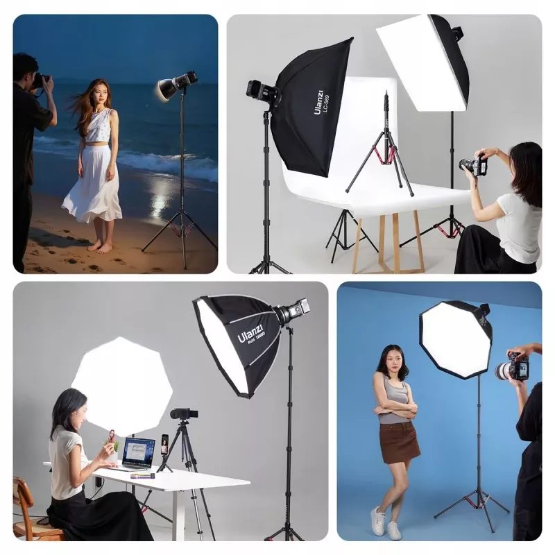 ULANZI T230 2-in-1 Light Stand and Monopod 2.3m 5kg Aluminum Alloy Black