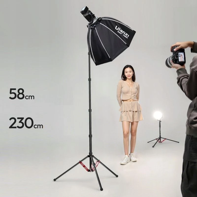 ULANZI T230 2-in-1 Light Stand and Monopod 2.3m 5kg Aluminum Alloy Black