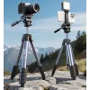ULANZI TT39 155cm Aliuminio lydinio trikojis su telefono laikikliu DSLR, veidrodiniams ir išmaniesiems telefonams