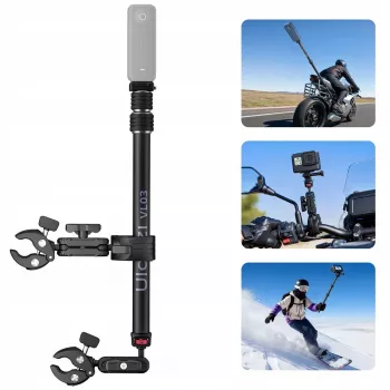 ULANZI VL03 Magic Arm Super Clamp su šarnyrine rankena, 1/4 inch tvirtinimas, juoda