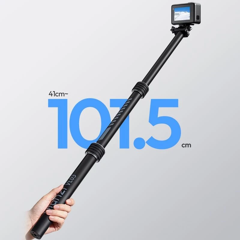 ULANZI VL03 Magic Arm Super Clamp su šarnyrine rankena, 1/4 inch tvirtinimas, juoda