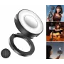ULANZI ML05 Magnetinis LED vaizdo šviestuvas su veidrodžiu, MagSafe suderinamas, 2500K-9000K, 3W, juodas