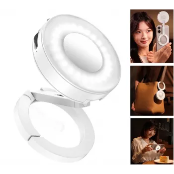 Ulanzi ML05 LED Fill Light su veidrodžiu, MagSafe, 2500K-9000K, balta