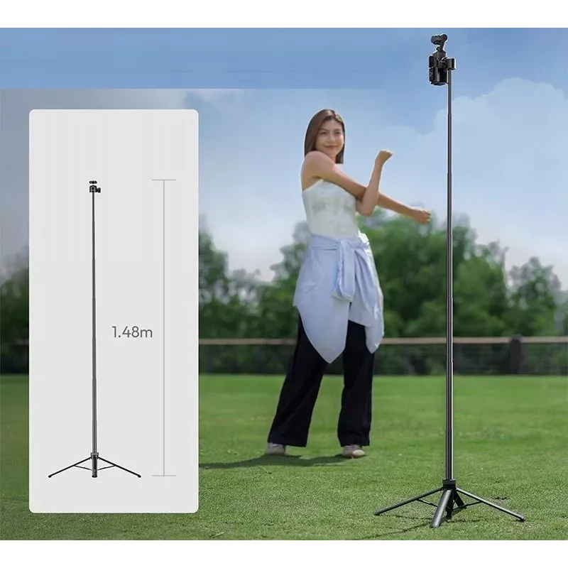 ULANZI Selfie Stick Tripod 148cm 1/4 inch Thread for Smartphone Camera TT24