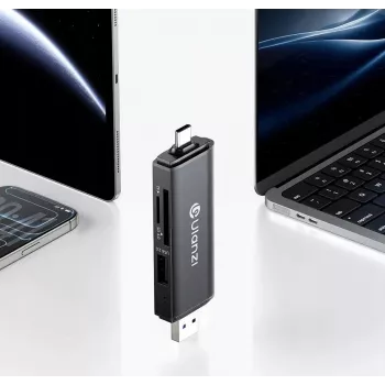 ULANZI CR3 3-in-1 SD/MicroSD/USB kortelių skaitytuvas su USB-C ir USB-A jungtimis