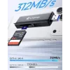 ULANZI CR3 3-in-1 SD/MicroSD/USB kortelių skaitytuvas su USB-C ir USB-A jungtimis