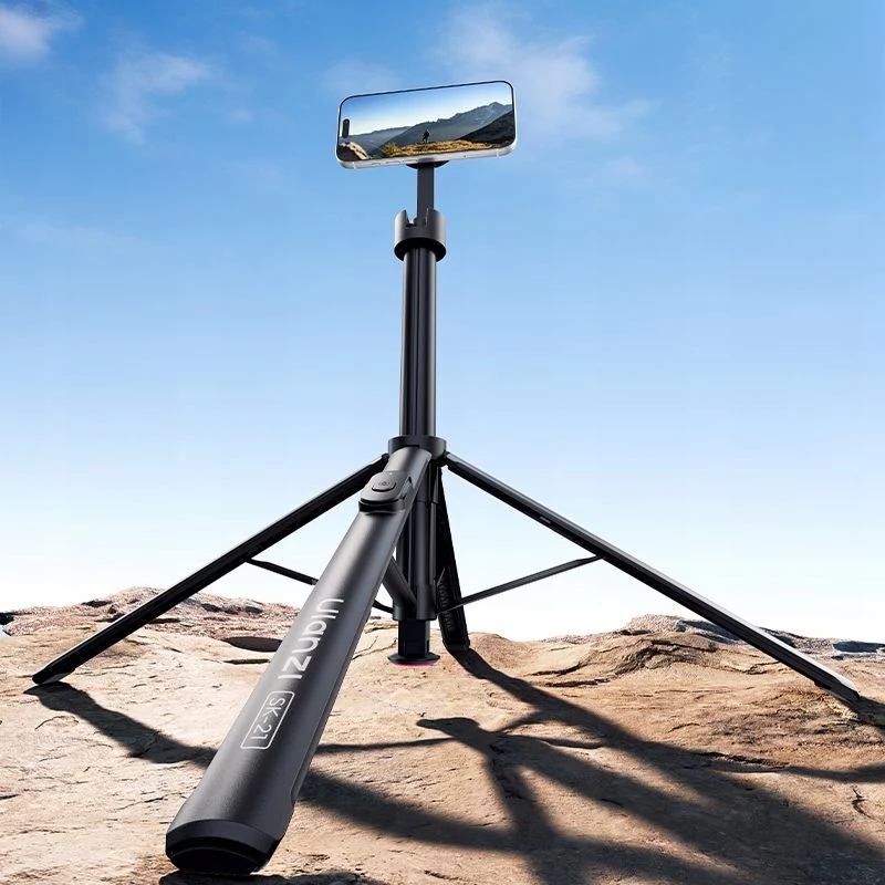 ULANZI SK-21 Auto-Open 2-in-1 Tripod & Selfie Stick 180cm su MagSafe magnetiniu telefono laikikliu ir Bluetooth nuotolinio valdymo pulteliu