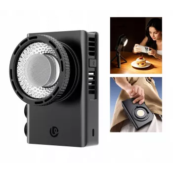 Ulanzi C01 LED Video Light 2700K-6500K su objektyvu
