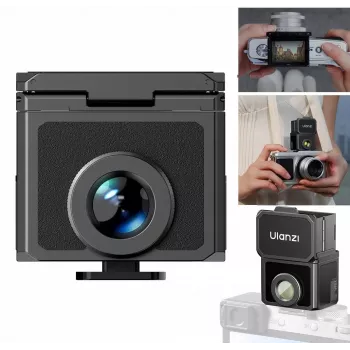 ULANZI Waist-Level Viewfinder Retro 28mm 35mm 50mm Cold Shoe Mount Black VF01 C090