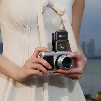 ULANZI Waist-Level Viewfinder Retro 28mm 35mm 50mm Cold Shoe Mount Black VF01 C090