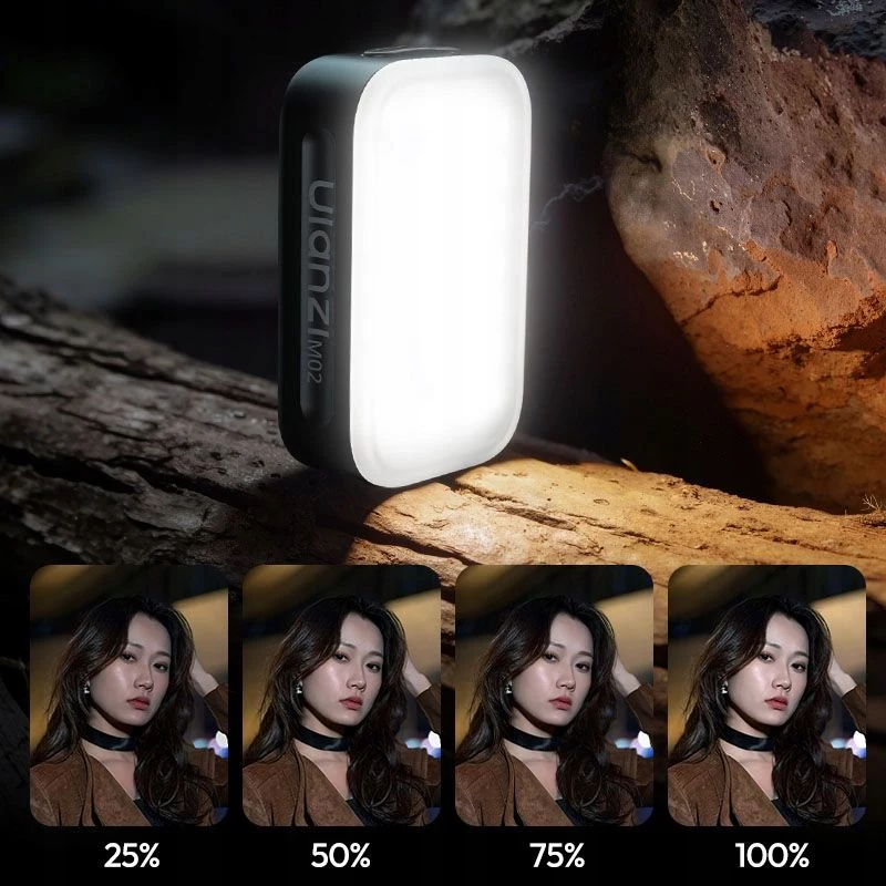 ULANZI M02 LED vaizdo šviesa su MagSafe, 7W, 5600K, USB-C