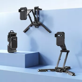 ULANZI CO81 Mantis Tripod su Arca-Swiss QR plokštele, 1/4 colio sraigtu, skirtas kamerai/telefonui/vlogui