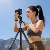 ULANZI CO81 Mantis Tripod su Arca-Swiss QR plokštele, 1/4 colio sraigtu, skirtas kamerai/telefonui/vlogui
