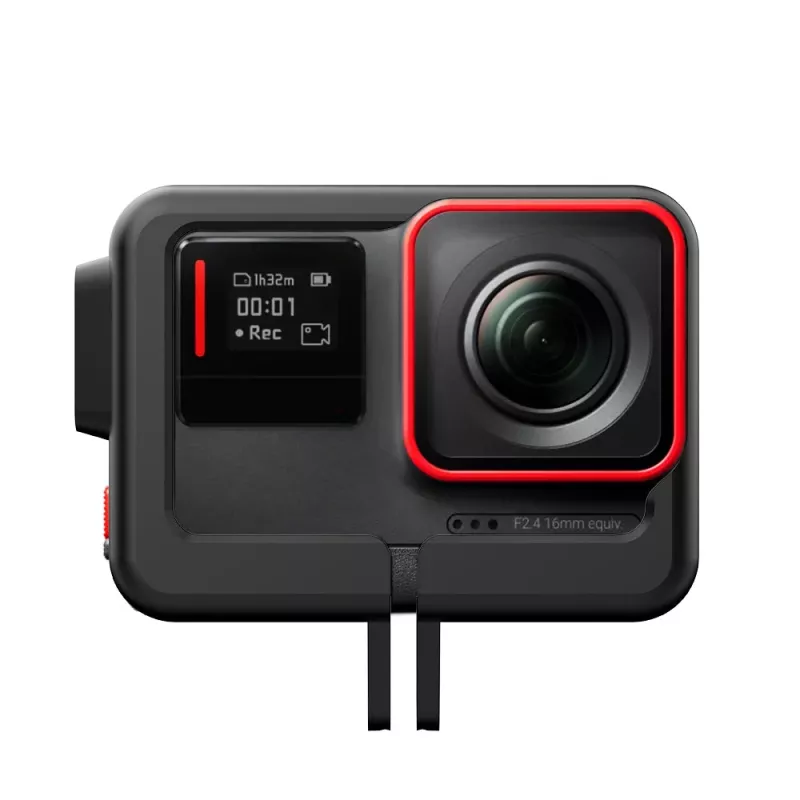 TELESIN Frame Mount Case for Insta360 ACE with Cold Shoe Mount and Screw - Black