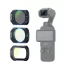 Telesin S5-FLT-44-TDJ CPL / VND / Black Mist 1/4 filtrų rinkinys, skirtas DJI Osmo Pocket 4/3