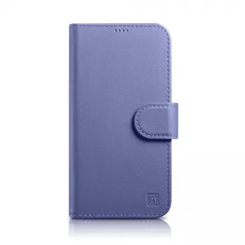 iCarer Wallet Case 2in1, skirta iPhone 14 Pro, odinis dėklas su pinigine ir RFID blokavimu, šviesiai violetinė (WMI14220726-LP)
