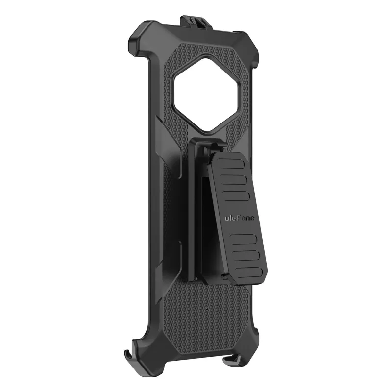 Ulefone RugKing 3 Pro tvirtas apsauginis dėklas su diržo laikikliu - juoda