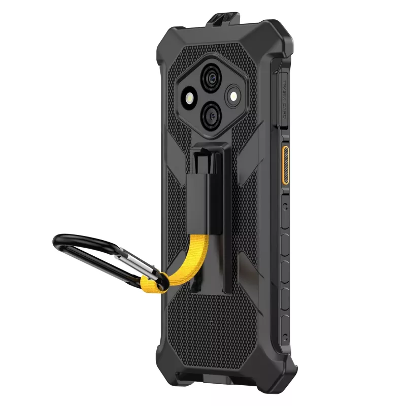 Ulefone RugKing 3 Pro tvirtas apsauginis dėklas su diržo laikikliu - juoda