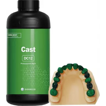 SHINING 3D Cast Wax Resin DC12 1kg - Violetinė, skirta juvelyriniam liejimui